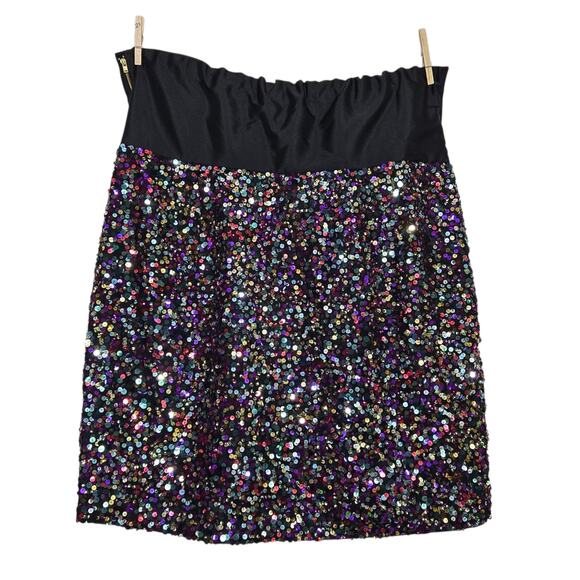 Anthropologie Atsu Sequin Bow Tie Strapless Mini Dress Size 24 24W - Picture 4 of 7